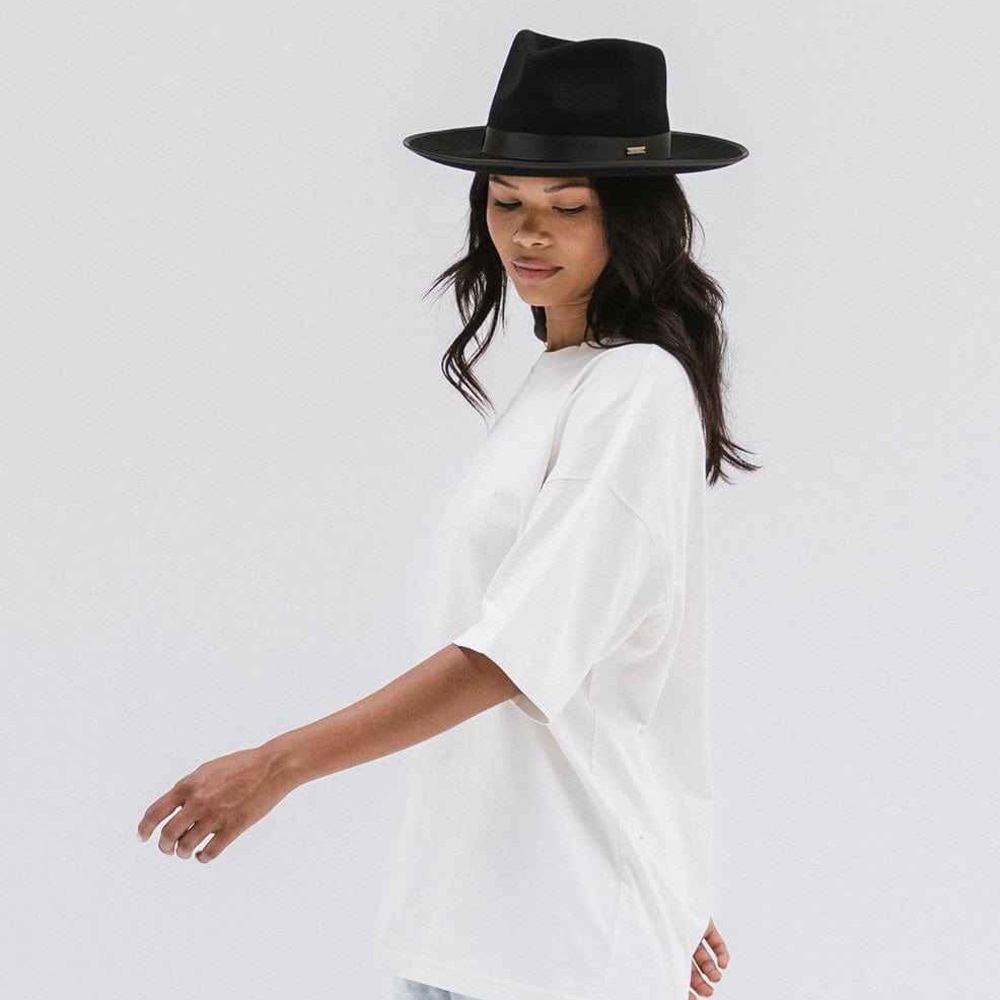 GIGI PIP MONROE RANCHER FEDORA HAT NWT SZ S/M 57